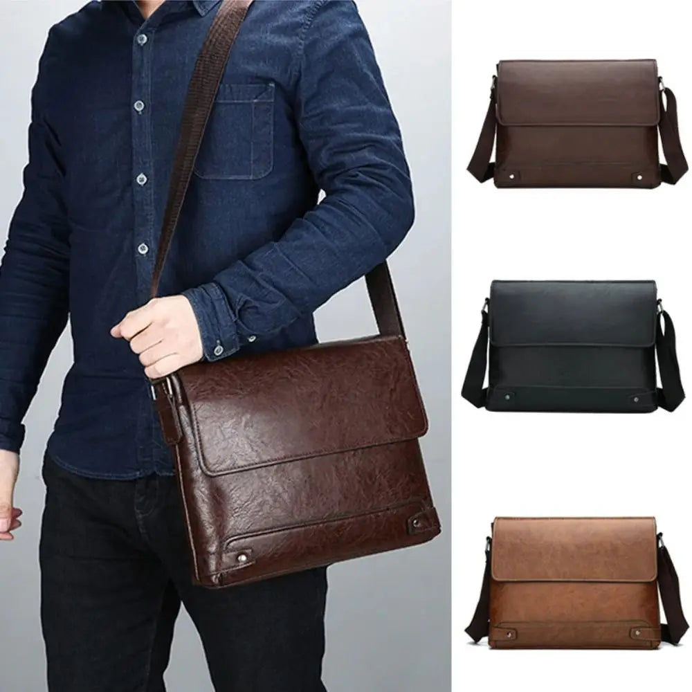 Bradford | All-in-One Men's Leather Shoulder Bag - Business Men