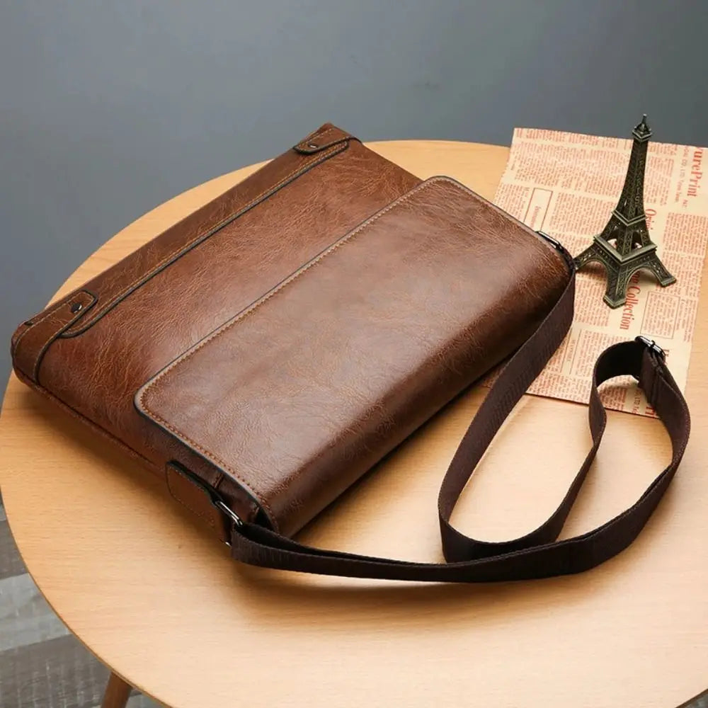 Bradford | All-in-One Men's Leather Shoulder Bag - Business Men