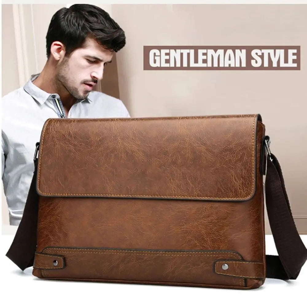 Bradford | All-in-One Men's Leather Shoulder Bag - Business Men
