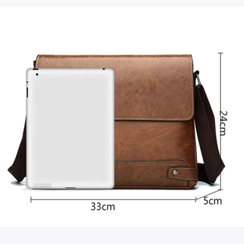 Bradford | All-in-One Men's Leather Shoulder Bag - Business Men