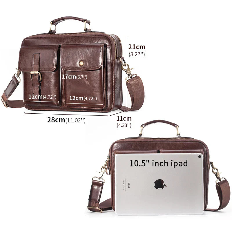 Cullen | Genuine Leather Messenger Bag for Men