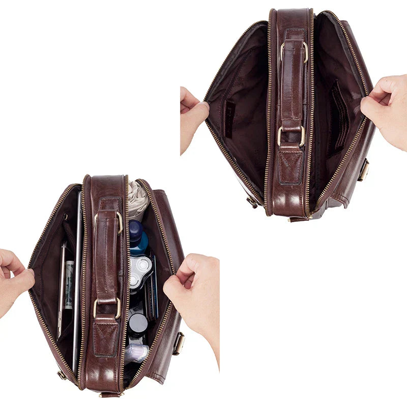 Cullen | Genuine Leather Messenger Bag for Men