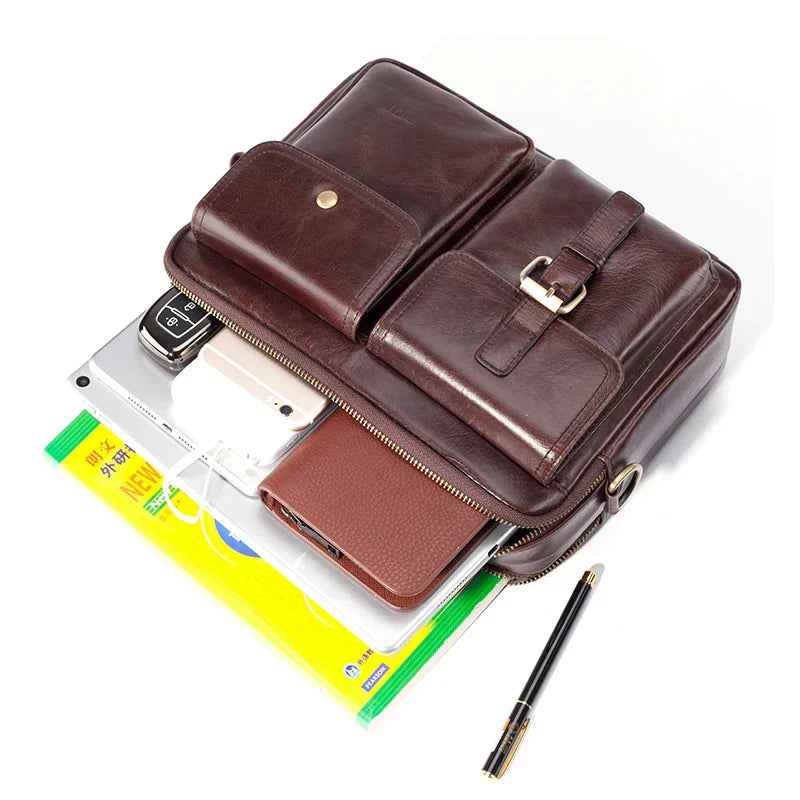 Cullen | Genuine Leather Messenger Bag for Men