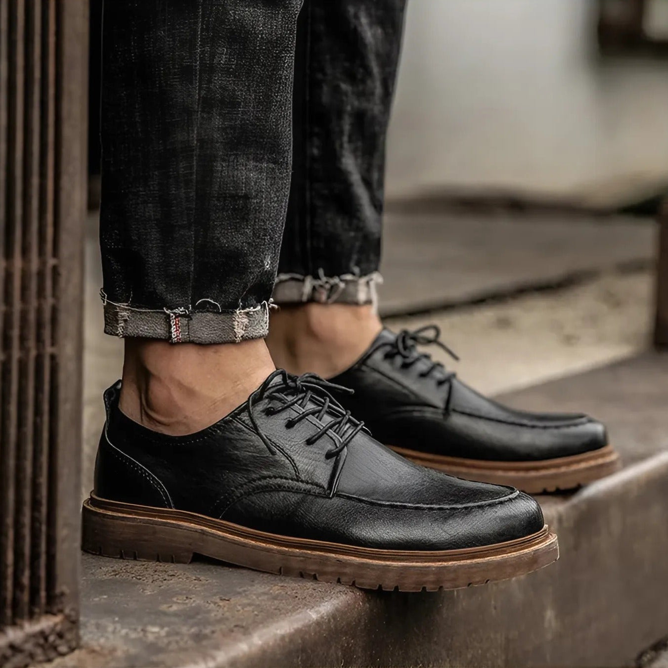 Raniel™ | Casual Lace-Up Luxe Leather Shoes