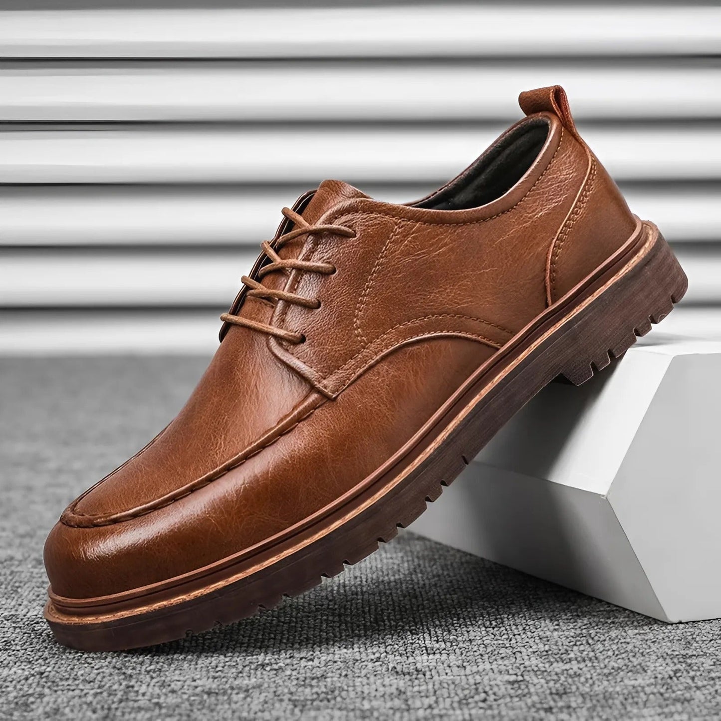 Raniel™ | Casual Lace-Up Luxe Leather Shoes