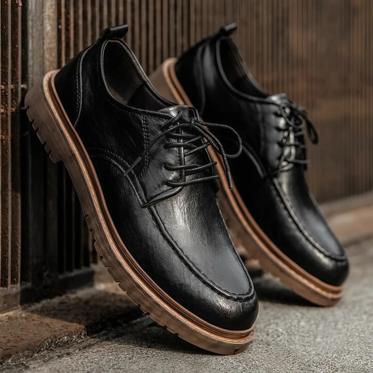 Raniel™ | Casual Lace-Up Luxe Leather Shoes