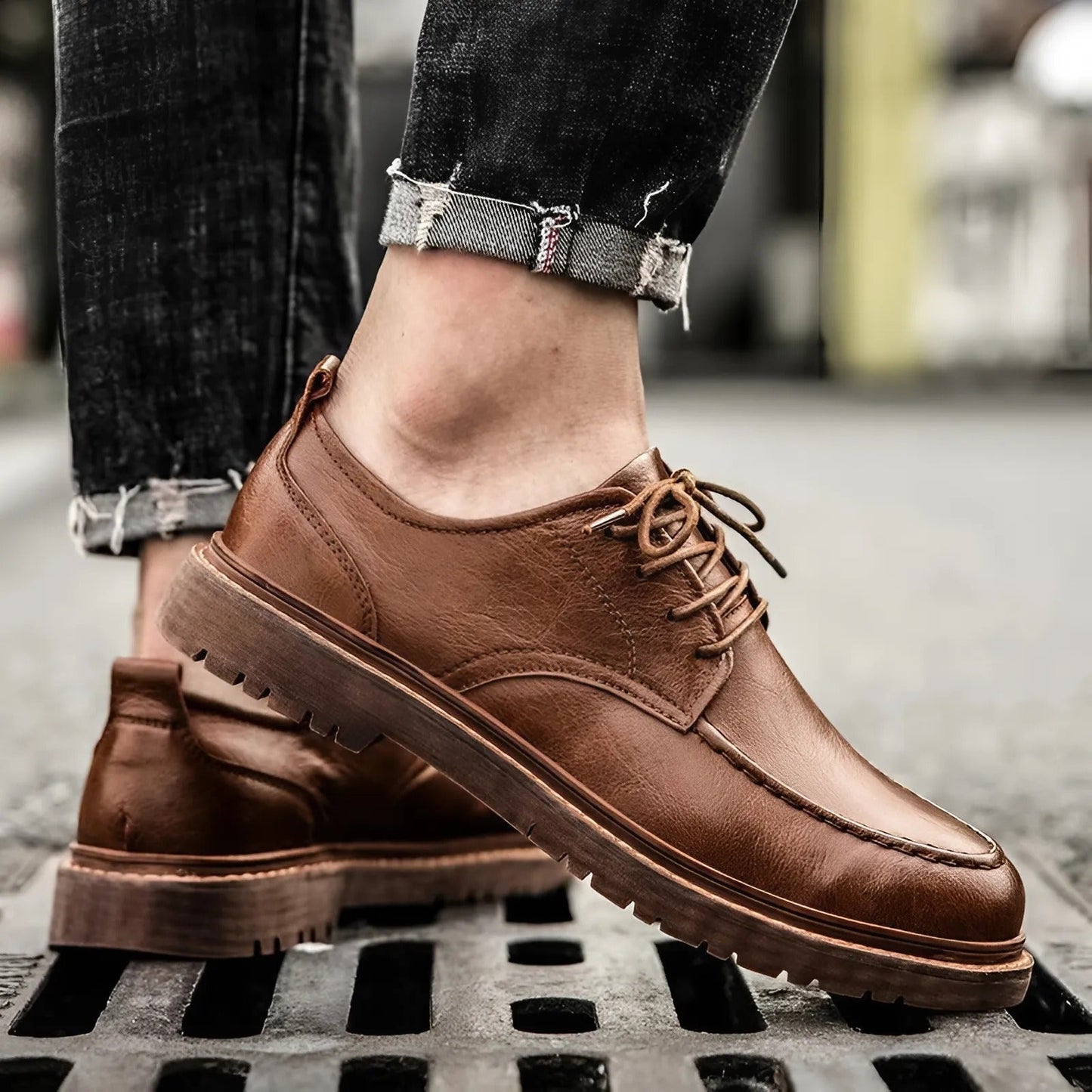 Raniel™ | Casual Lace-Up Luxe Leather Shoes