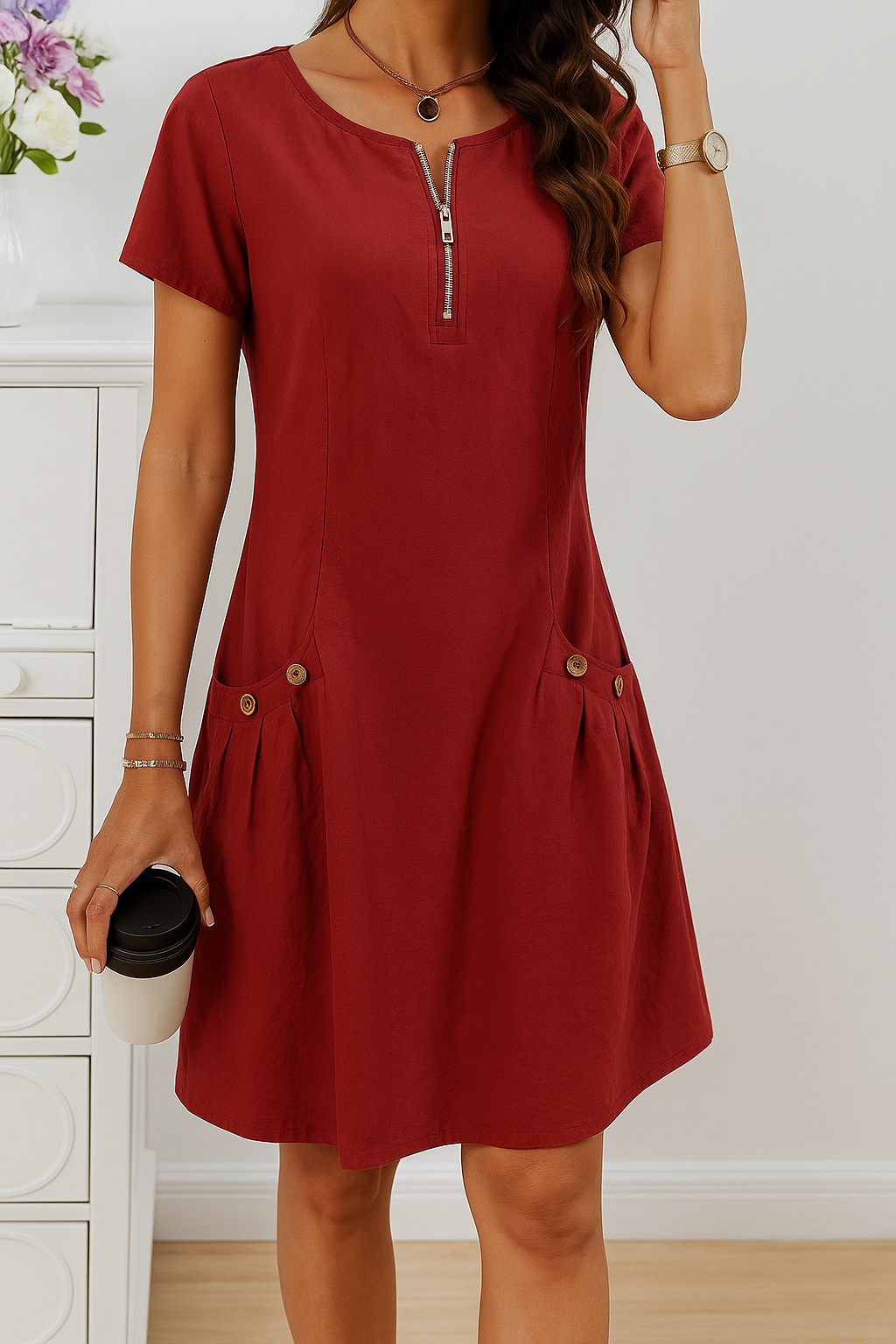 Candice™ | Elegant Everyday A-Line Dress