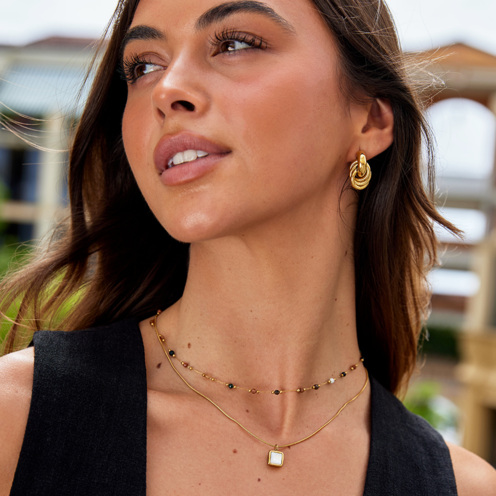 Handmade Stone Detail Necklace