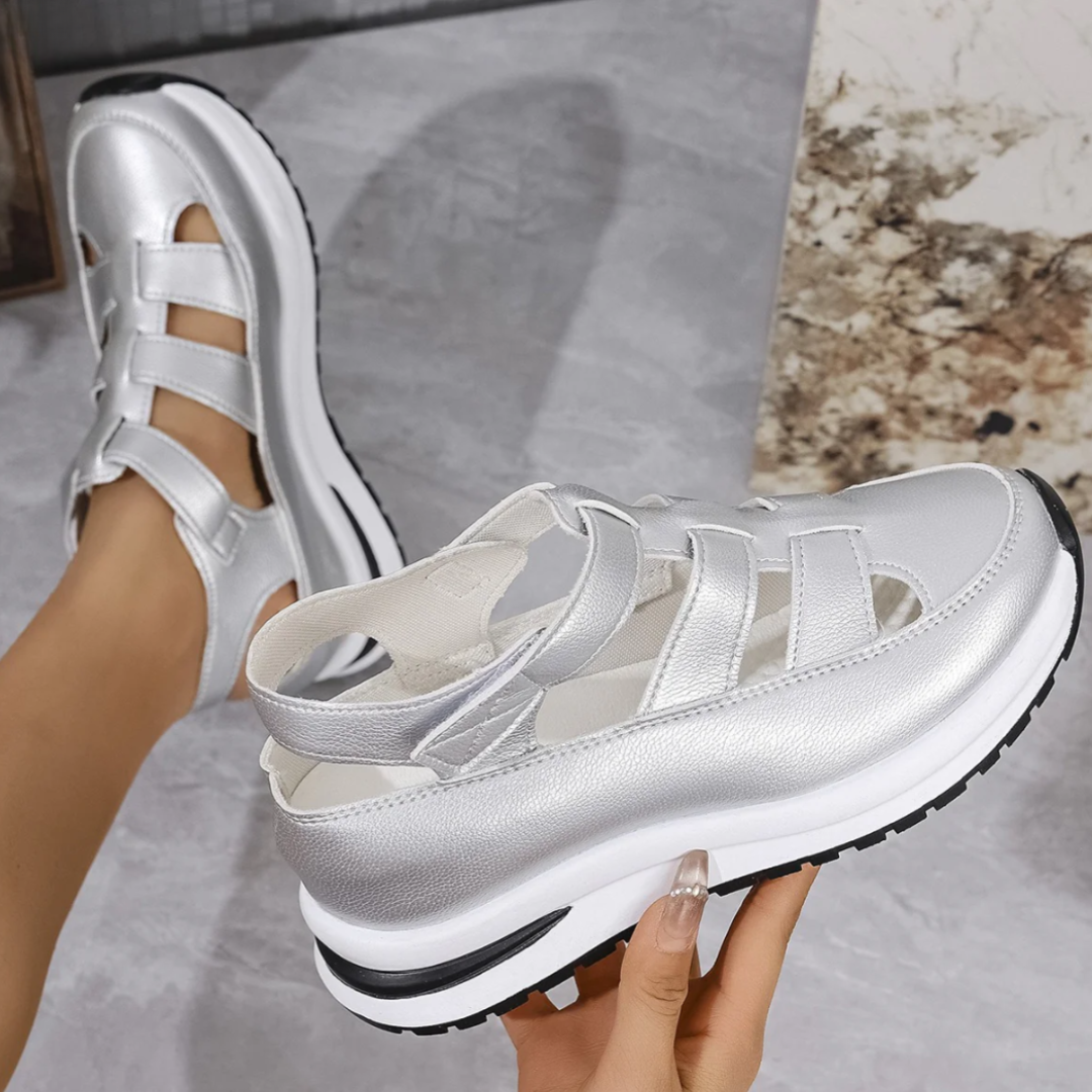 Helia™ | Sleek Comfort Strap Sandals