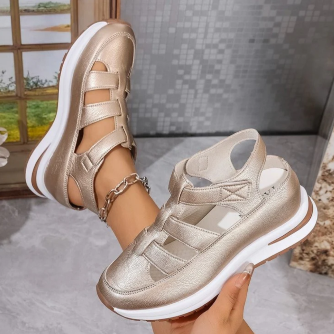 Helia™ | Sleek Comfort Strap Sandals