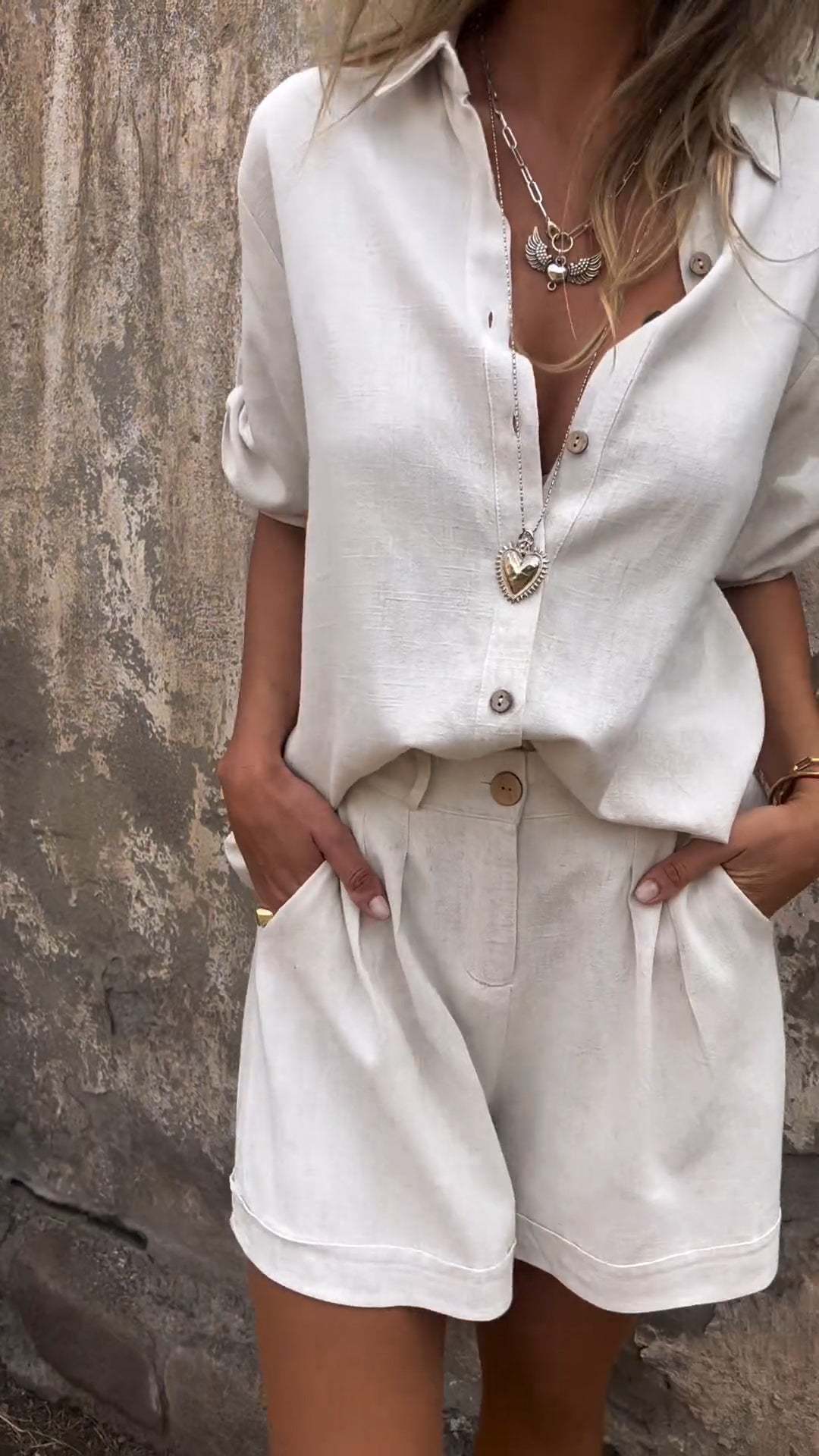 Pauline | Linen Summer Set