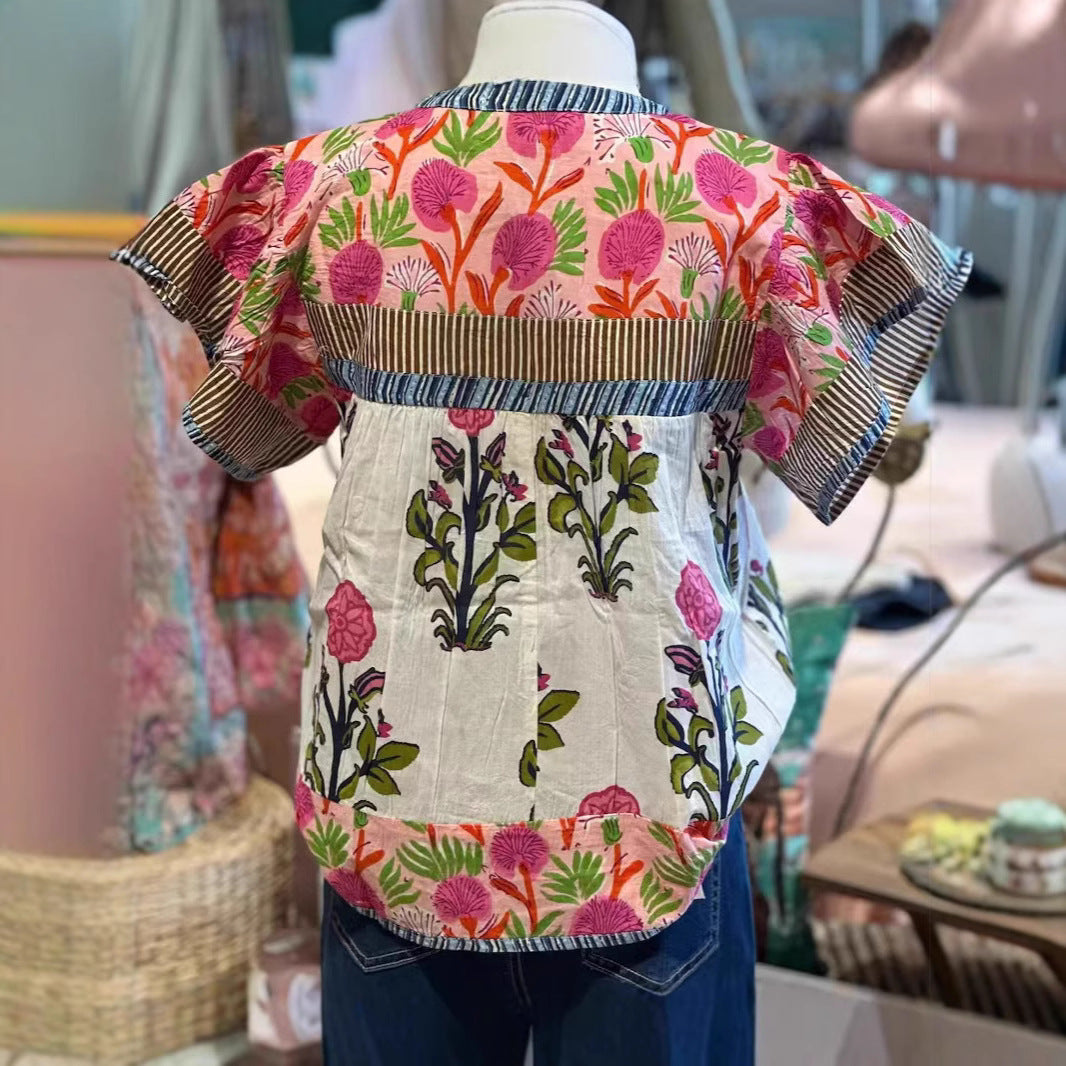 Carla™ | Vintage-Inspired Floral Blouse