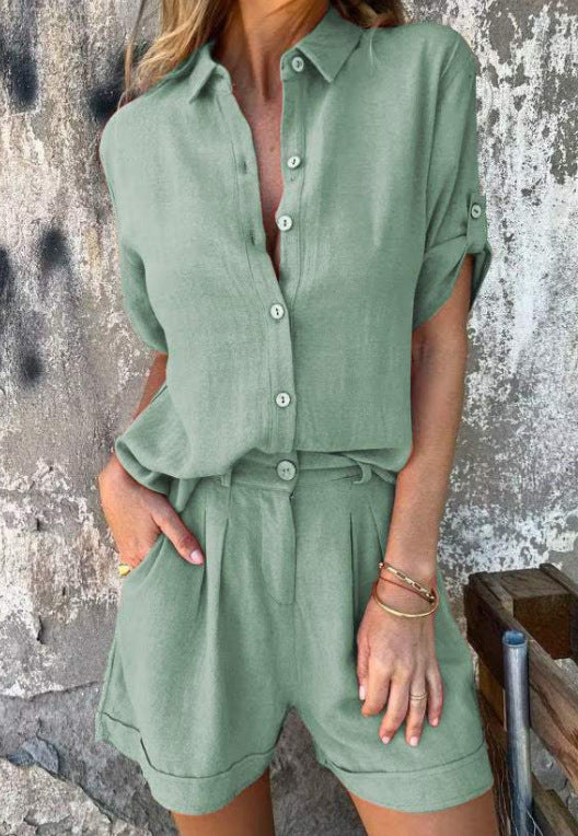 Pauline | Linen Summer Set