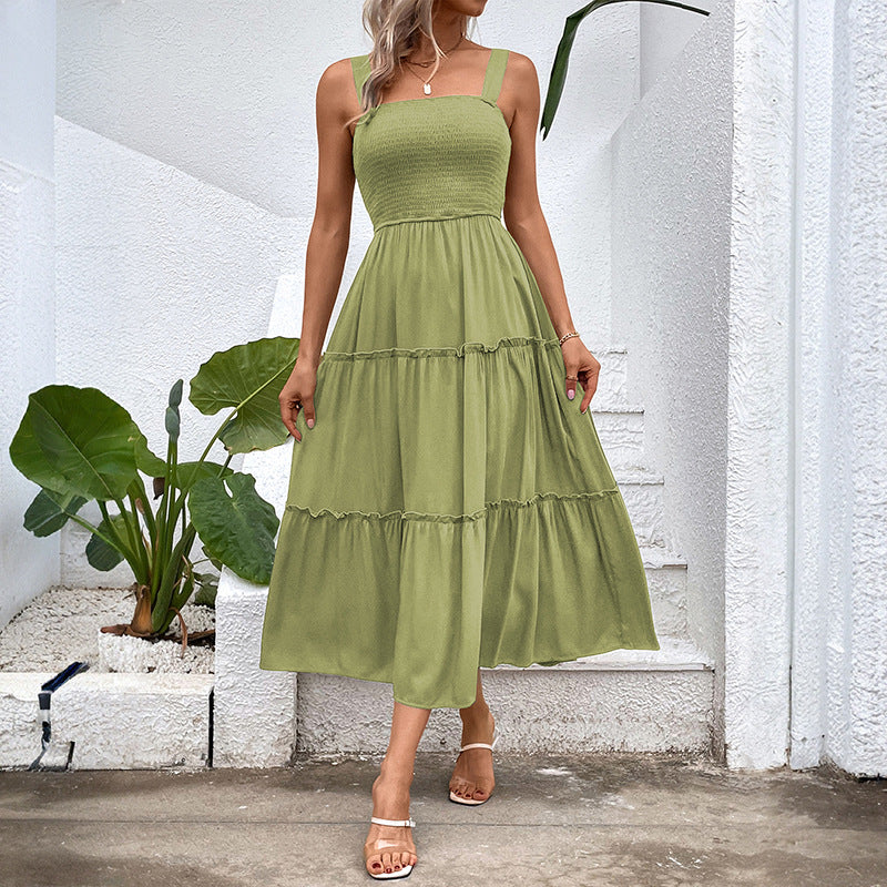 Goldie™ | Vintage Square Neck Dress