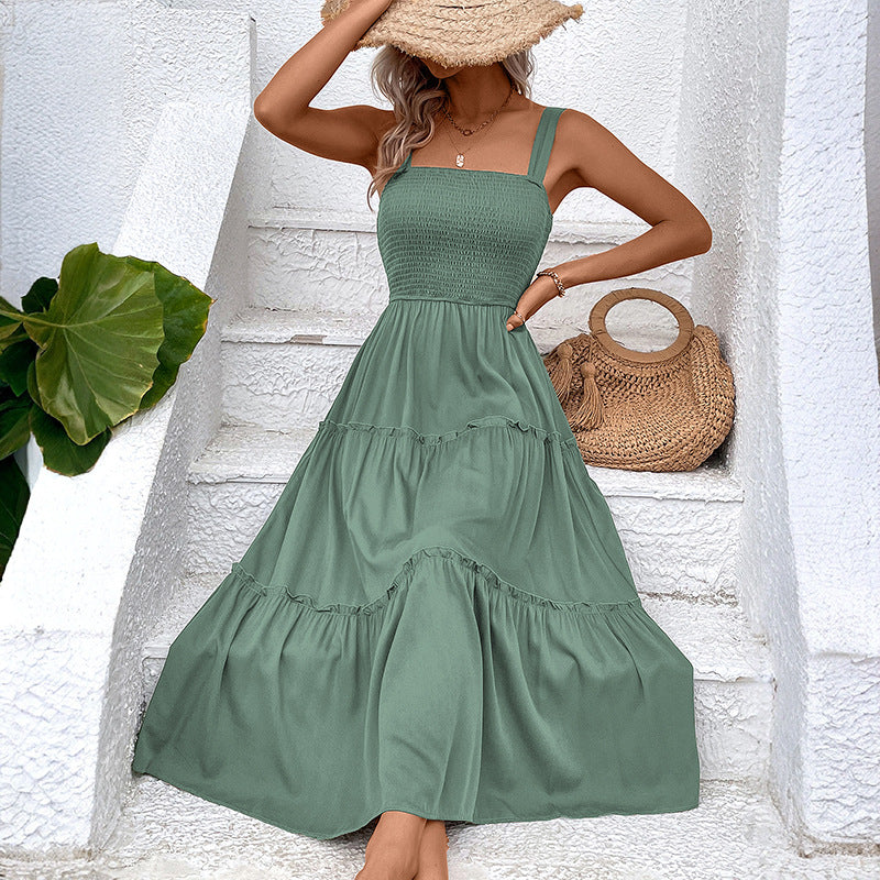 Goldie™ | Vintage Square Neck Dress