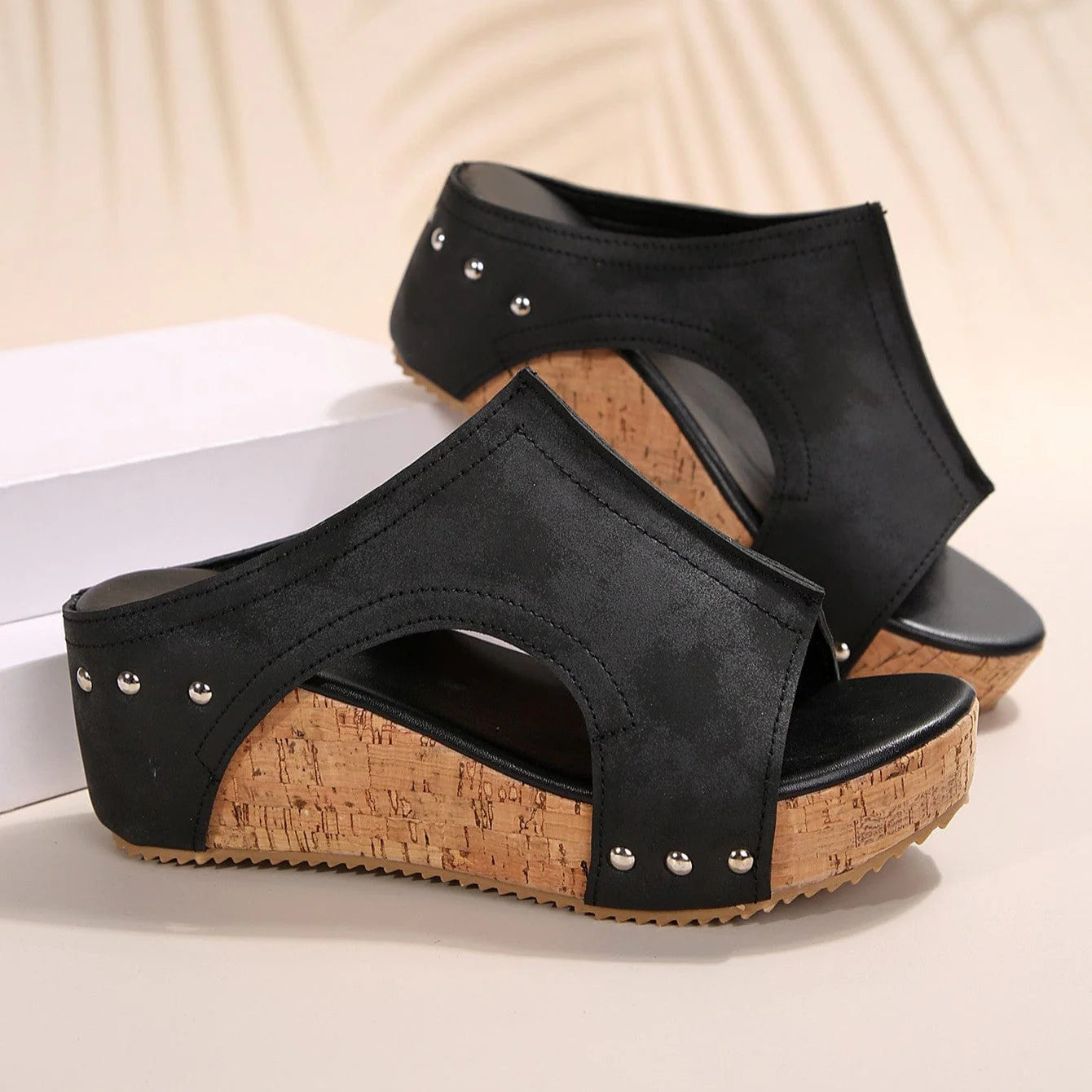 Savannah Cork Wedges