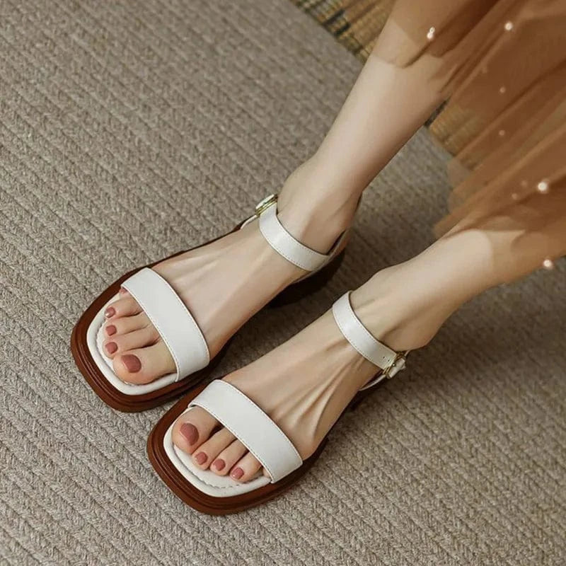 Nicole™ | Elegant Block Heel Sandals