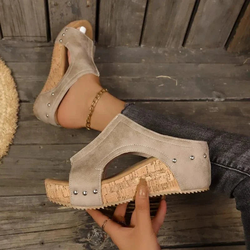 Savannah Cork Wedges