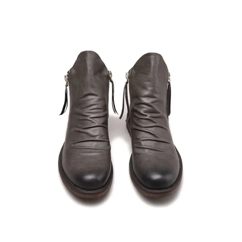 Calvin™ | Premium Zip-Up Leather Boots