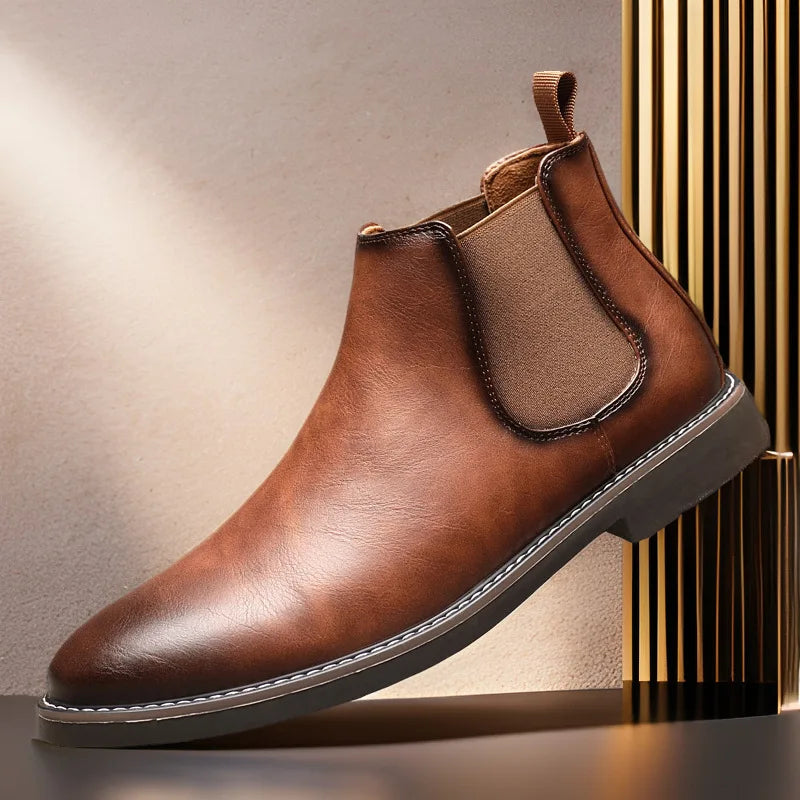 Jason™ | Timeless Leather Chelsea Boots