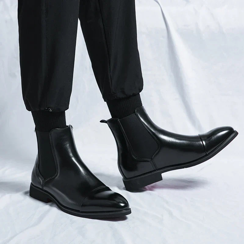 Primo™ | Luxe Gloss Leather Chelsea Boots