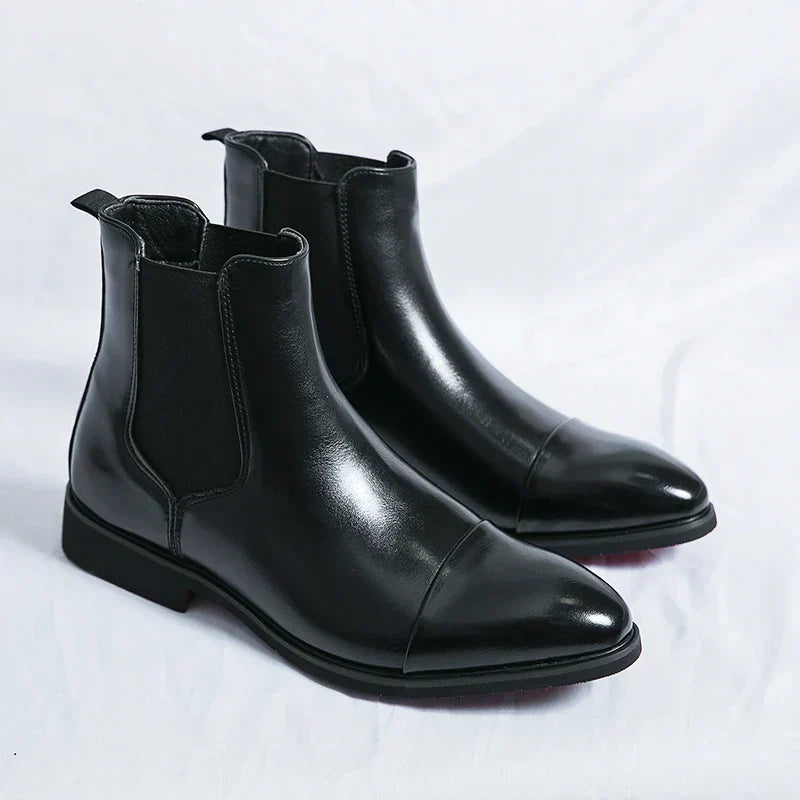 Primo™ | Luxe Gloss Leather Chelsea Boots