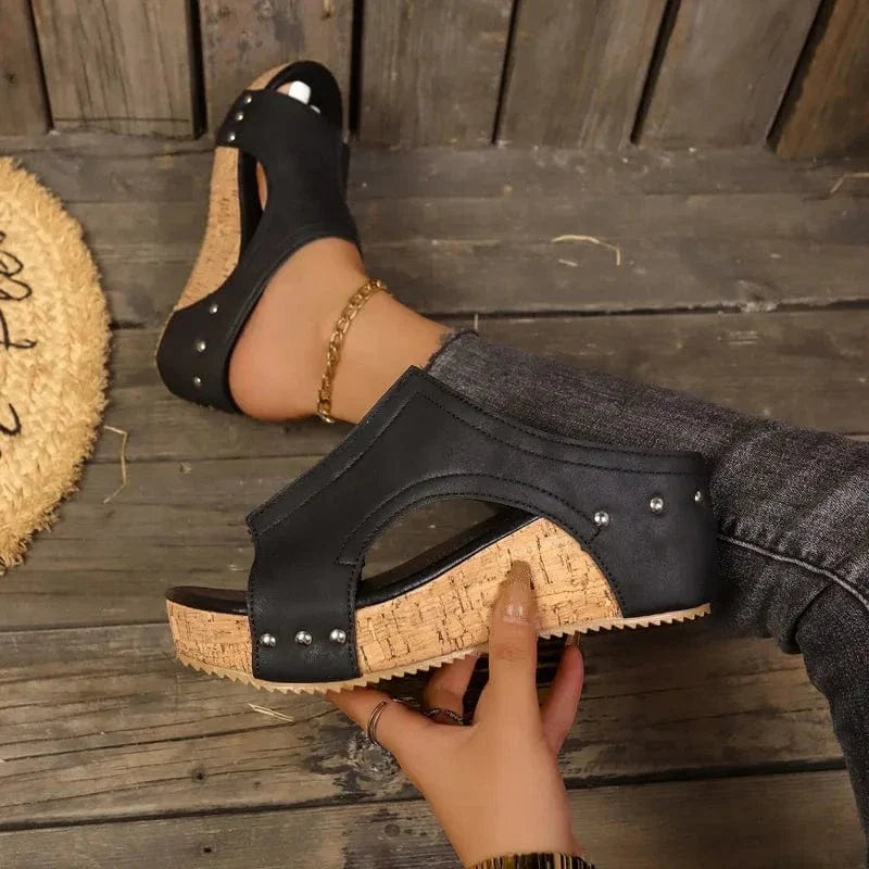 Savannah Cork Wedges