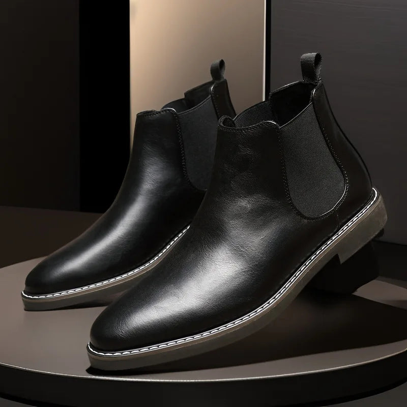 Jason™ | Timeless Leather Chelsea Boots