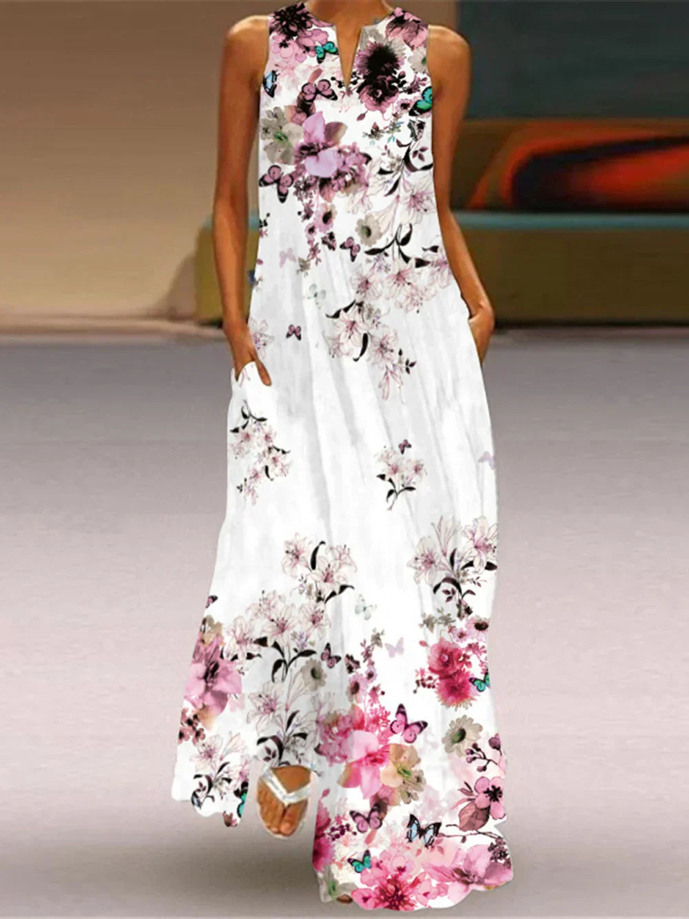 Grace™ | Luxury Printed Butterfly Dress