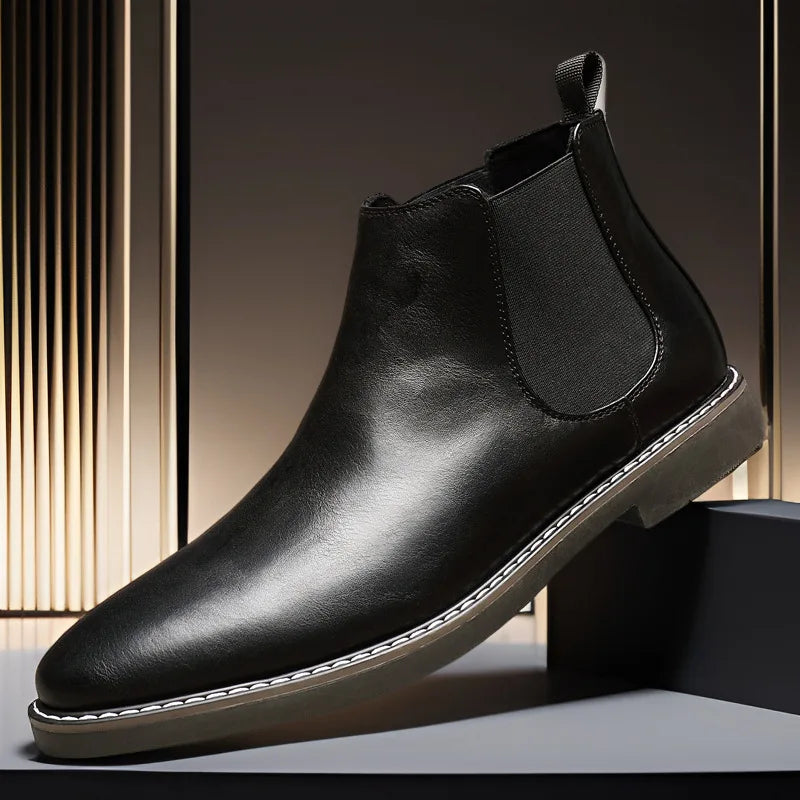 Jason™ | Timeless Leather Chelsea Boots