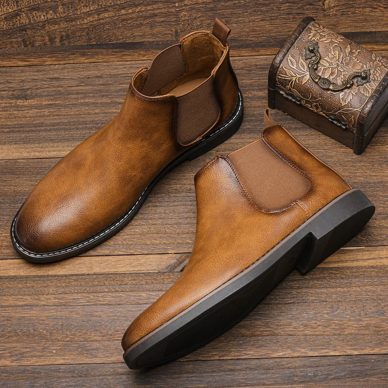 Finn™ | Premium Chelsea Luxe Leather Boots