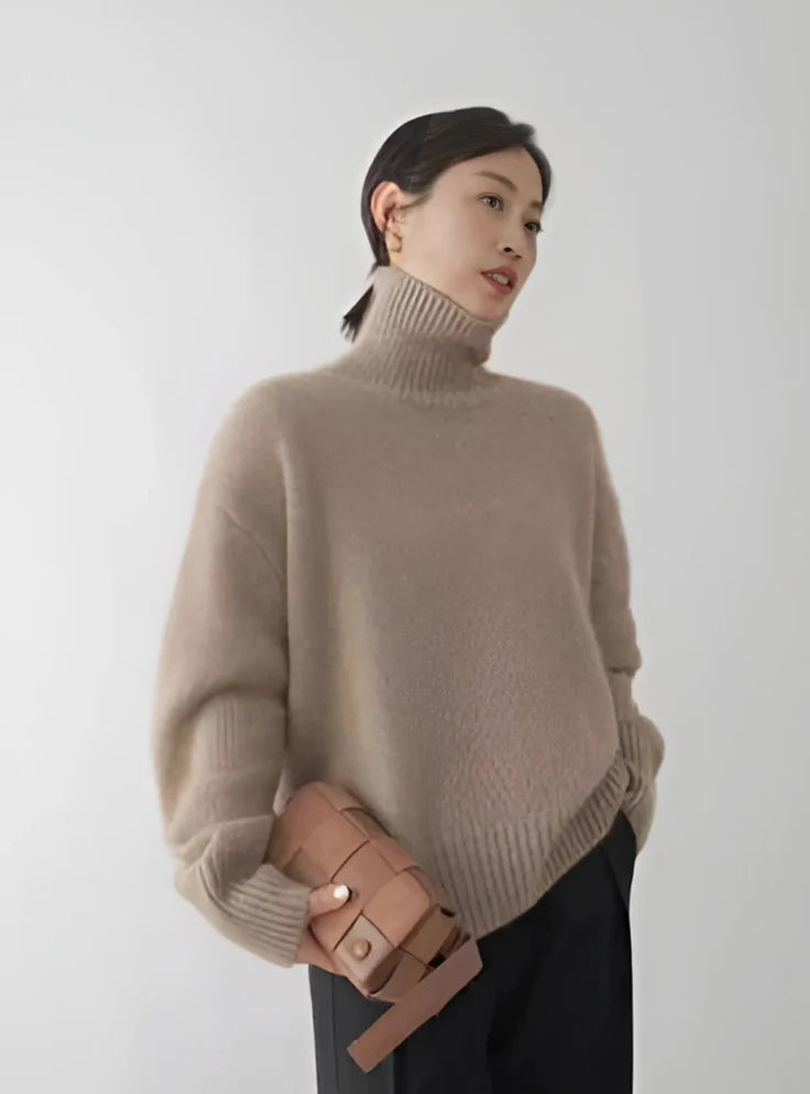 LENA™ | CASHMERE TURTLENECK JUMPER