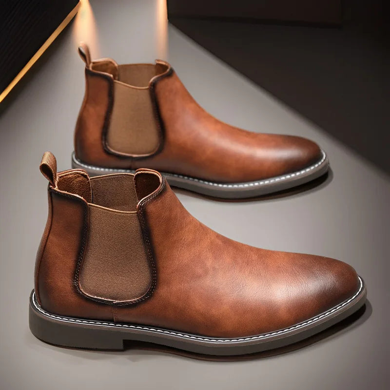 Jason™ | Timeless Leather Chelsea Boots