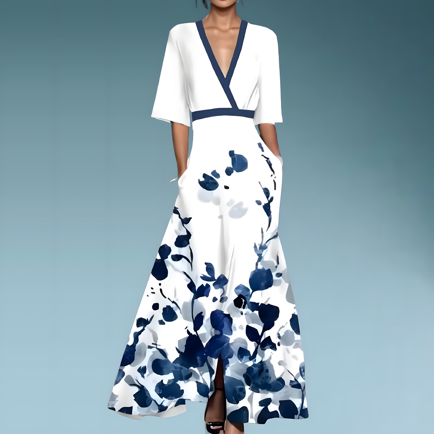 Trisha™ | Elegant Luxe Midi Dress