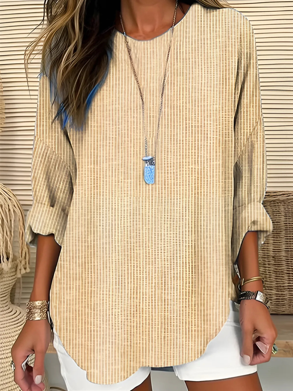 Lunara – Relaxed Striped Tunic Top