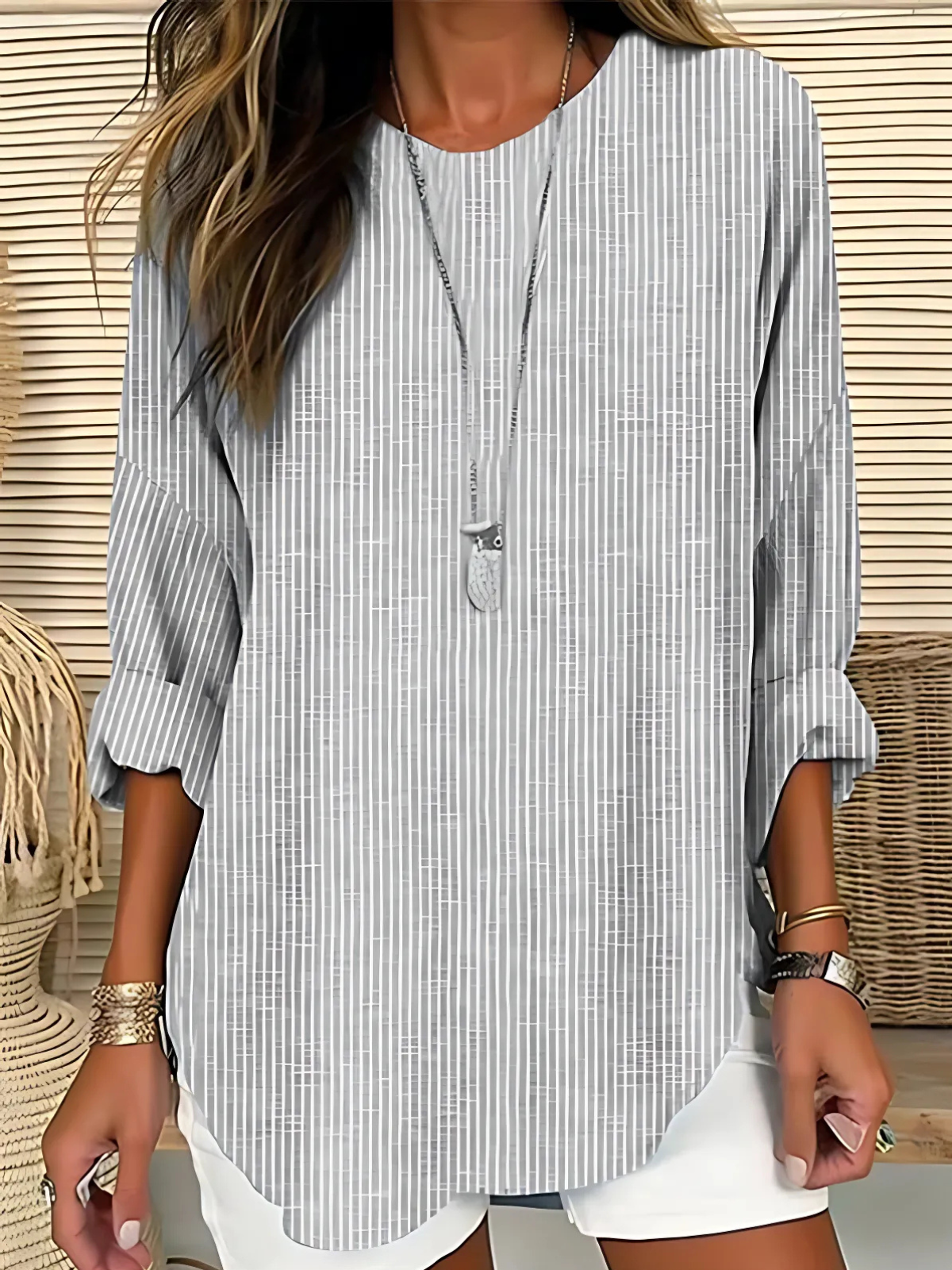 Lunara – Relaxed Striped Tunic Top