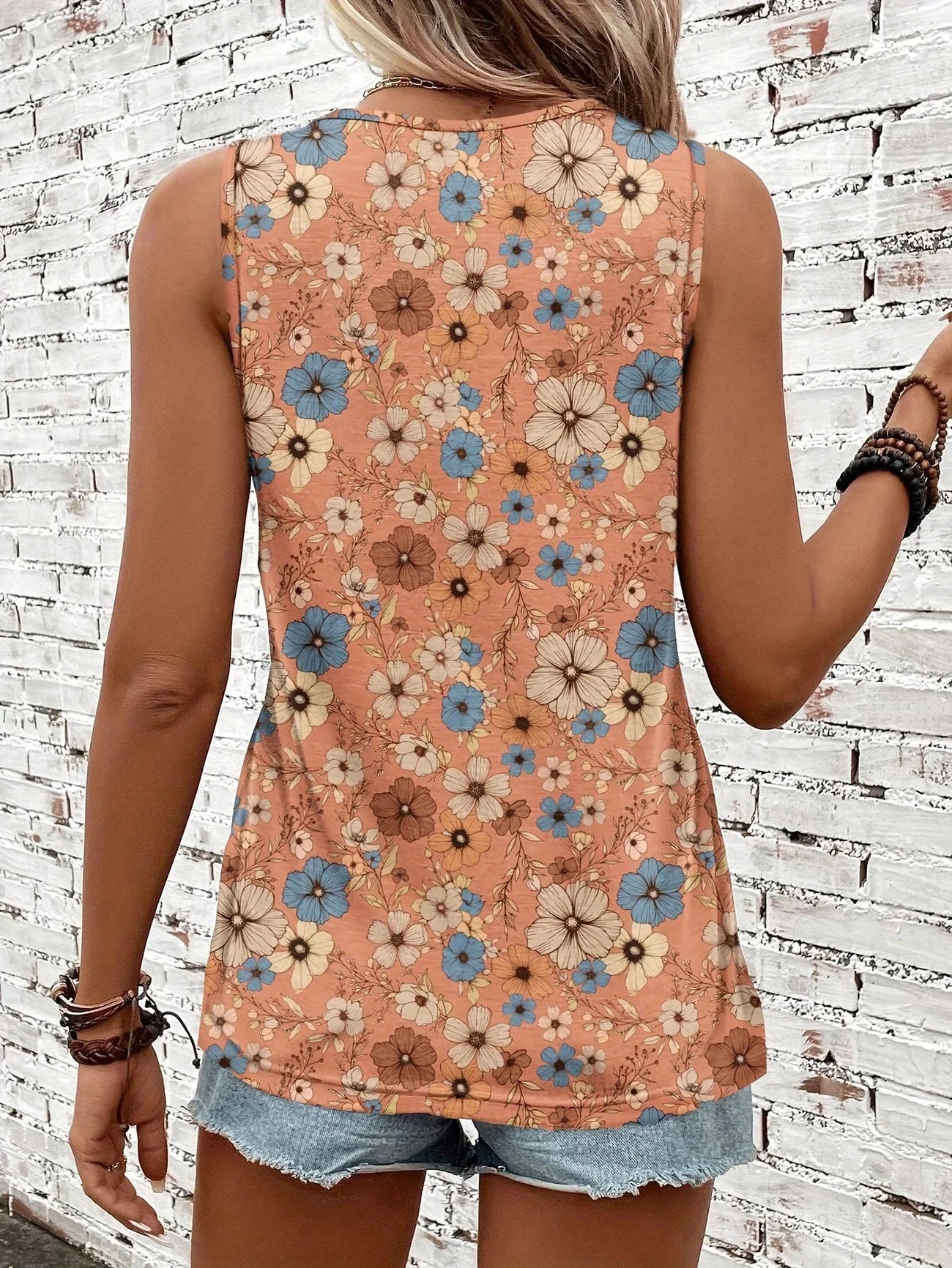 Helen™ | Breezy Floral Sleeveless Top