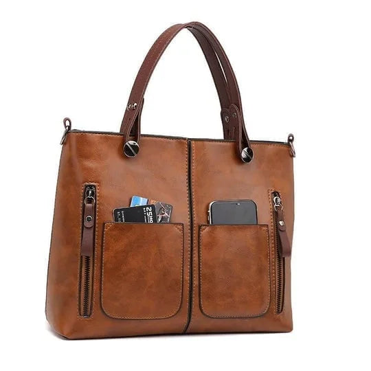 Elaine™ | Elegant Everyday Leather Shoulder Bag