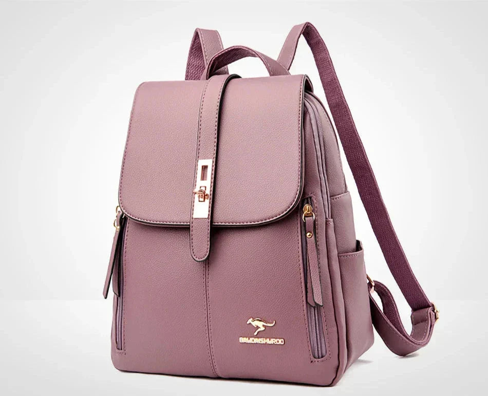 Ella™ | Minimalist Luxe Leather Backpack