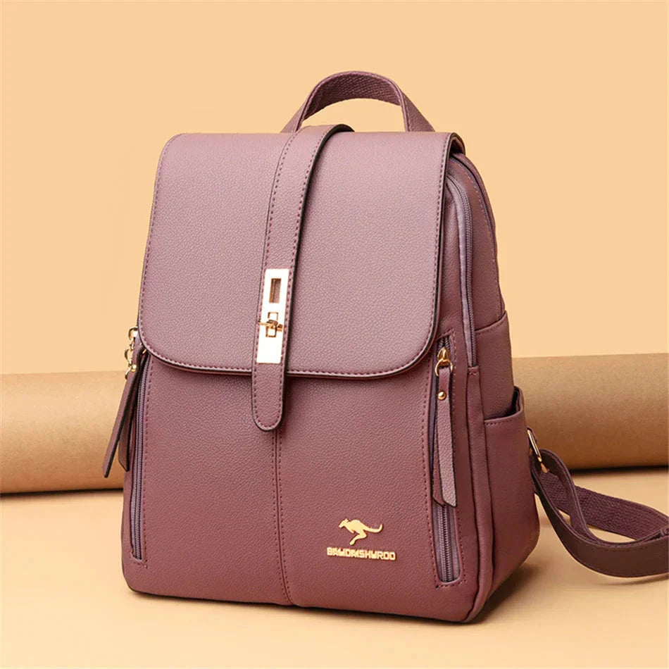 Ella™ | Minimalist Luxe Leather Backpack
