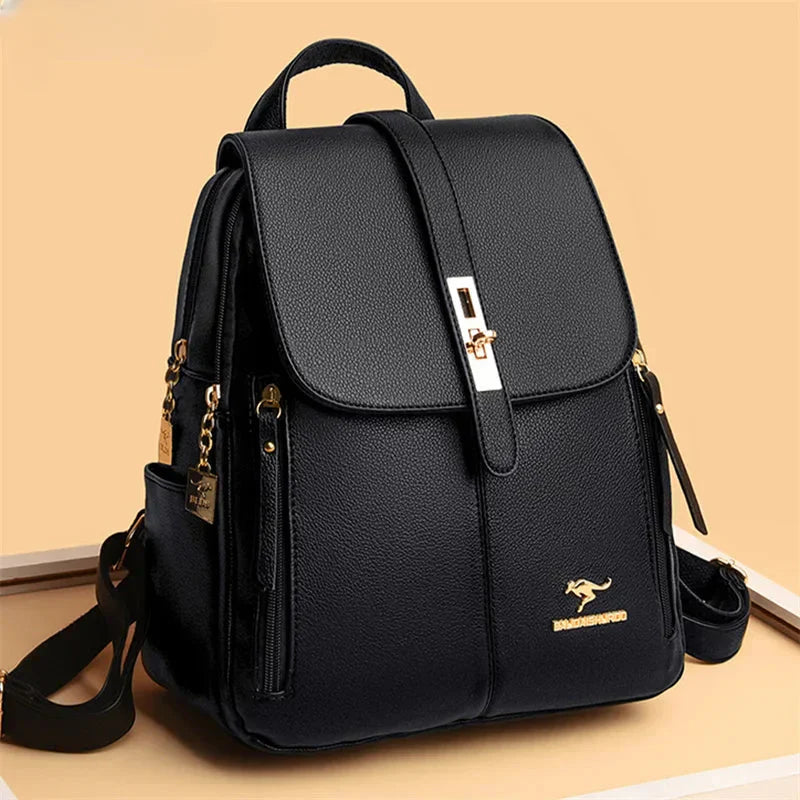 Ella™ | Minimalist Luxe Leather Backpack