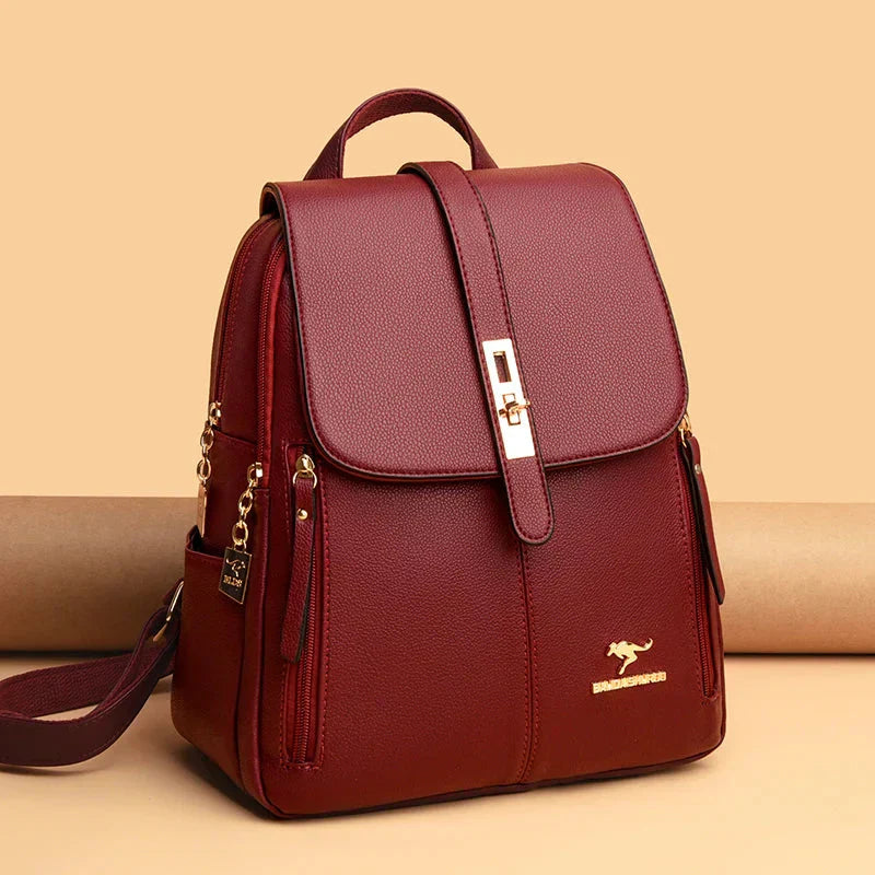 Ella™ | Minimalist Luxe Leather Backpack