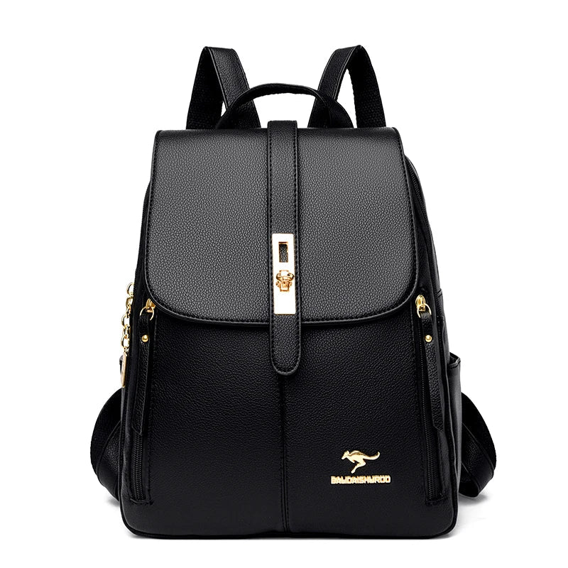 Ella™ | Minimalist Luxe Leather Backpack