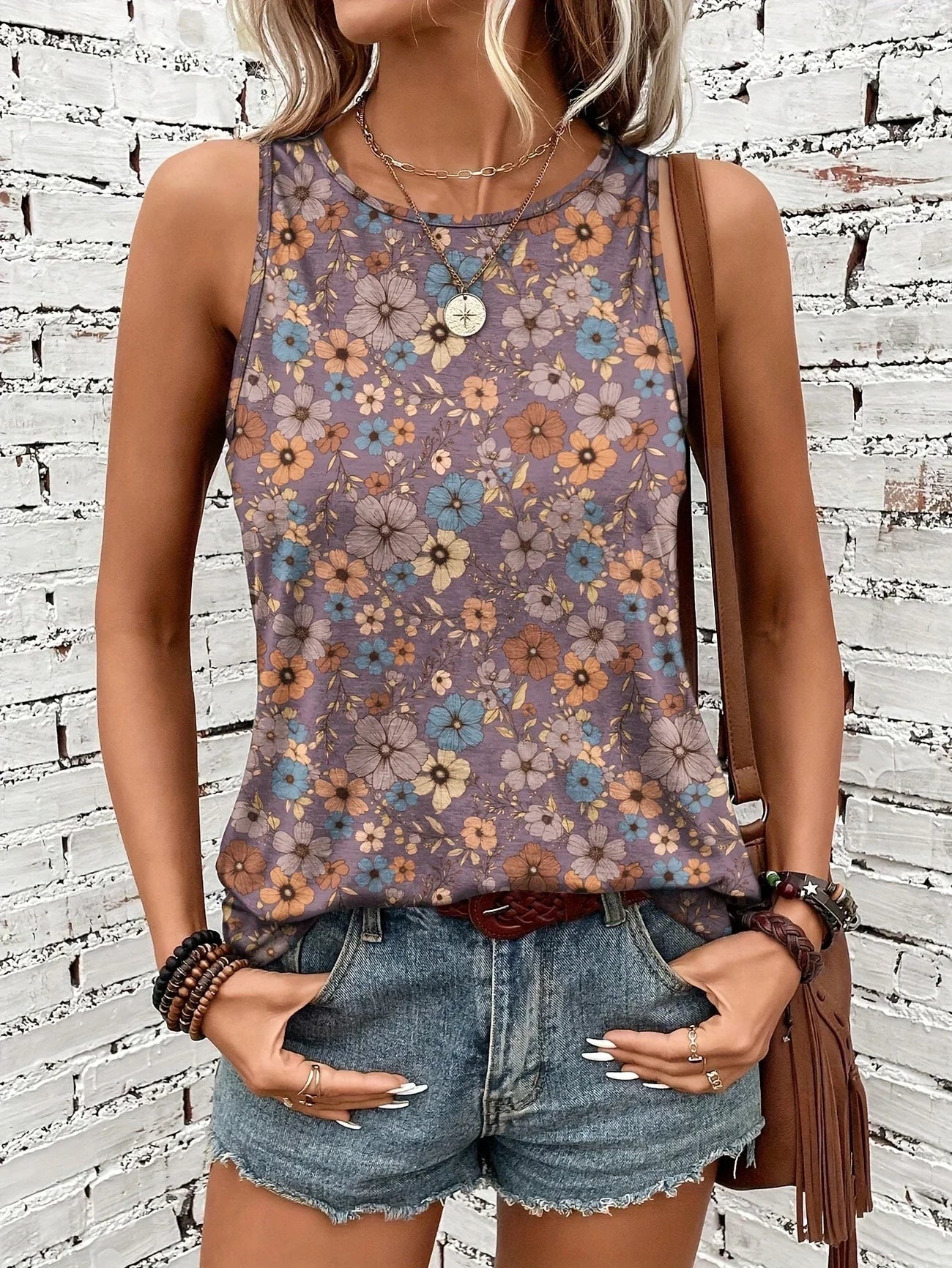 Helen™ | Breezy Floral Sleeveless Top