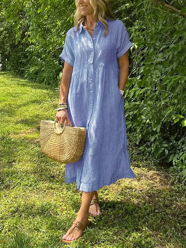 Sara™ | Relaxed Striped Dress