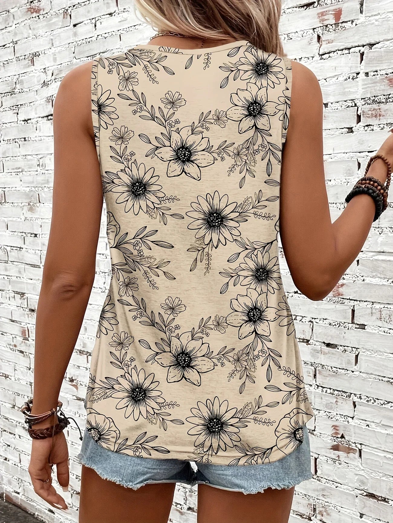 Helen™ | Breezy Floral Sleeveless Top