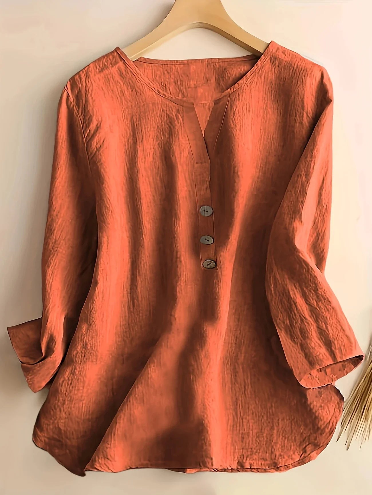 Jen™ | Relaxed Chic Button-Up Blouse