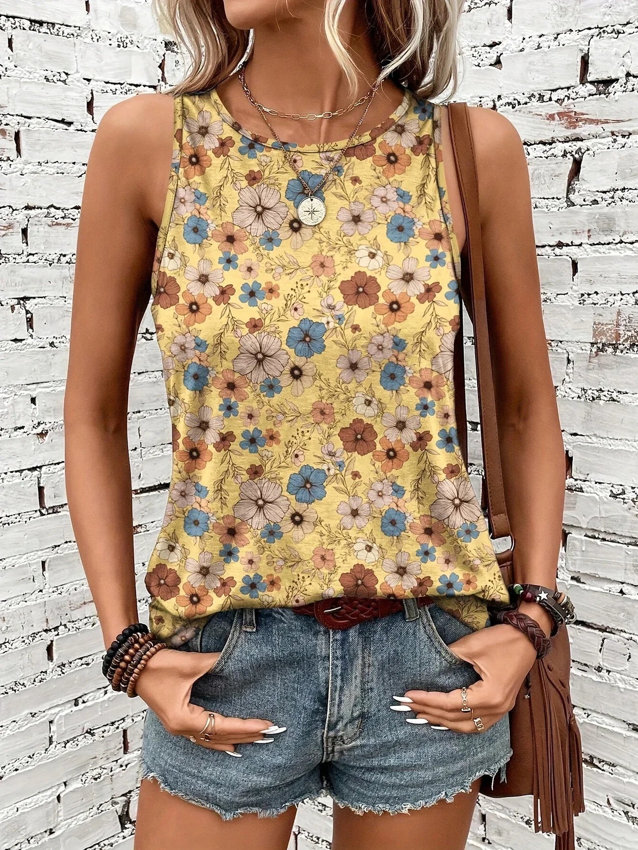 Helen™ | Breezy Floral Sleeveless Top