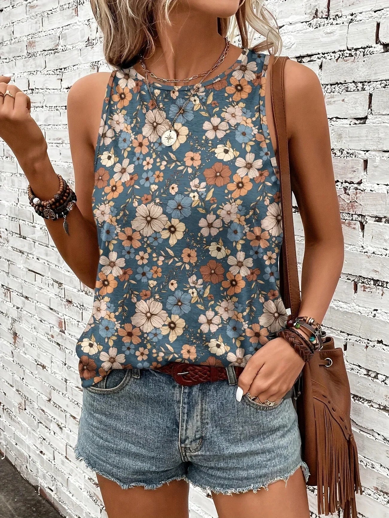 Helen™ | Breezy Floral Sleeveless Top
